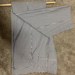 Banana Republic Martin Fit Pants - Size 2 blue and white strips